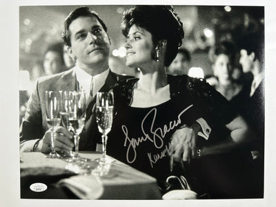 Lorraine Bracco Signed 11x14 Goodfellas Photo Karen Hill w/White Ink JSA COA from Private Signing