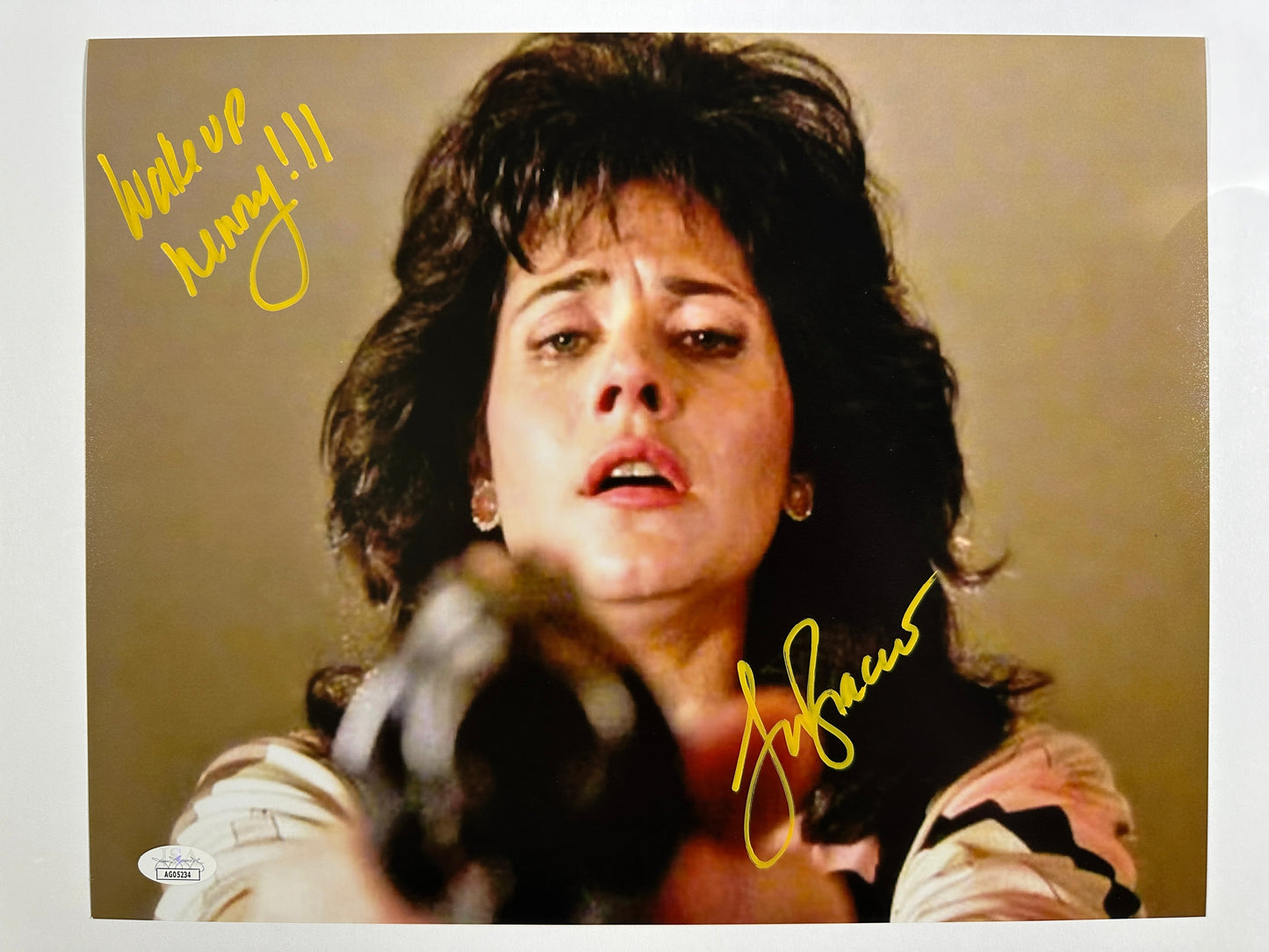 Lorraine Bracco Signed 11x14 Goodfellas Photo Wake up Henry Yellow Ink JSA COA from Private Signing