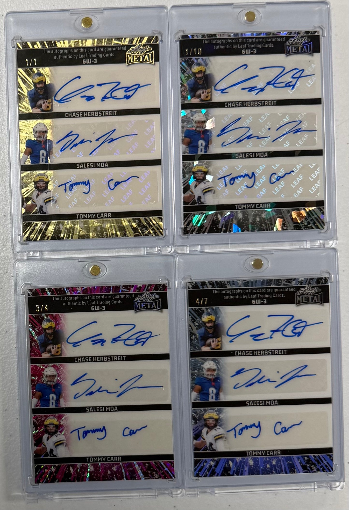 2026 Leaf Metal Michigan Team Six Autograph Card
