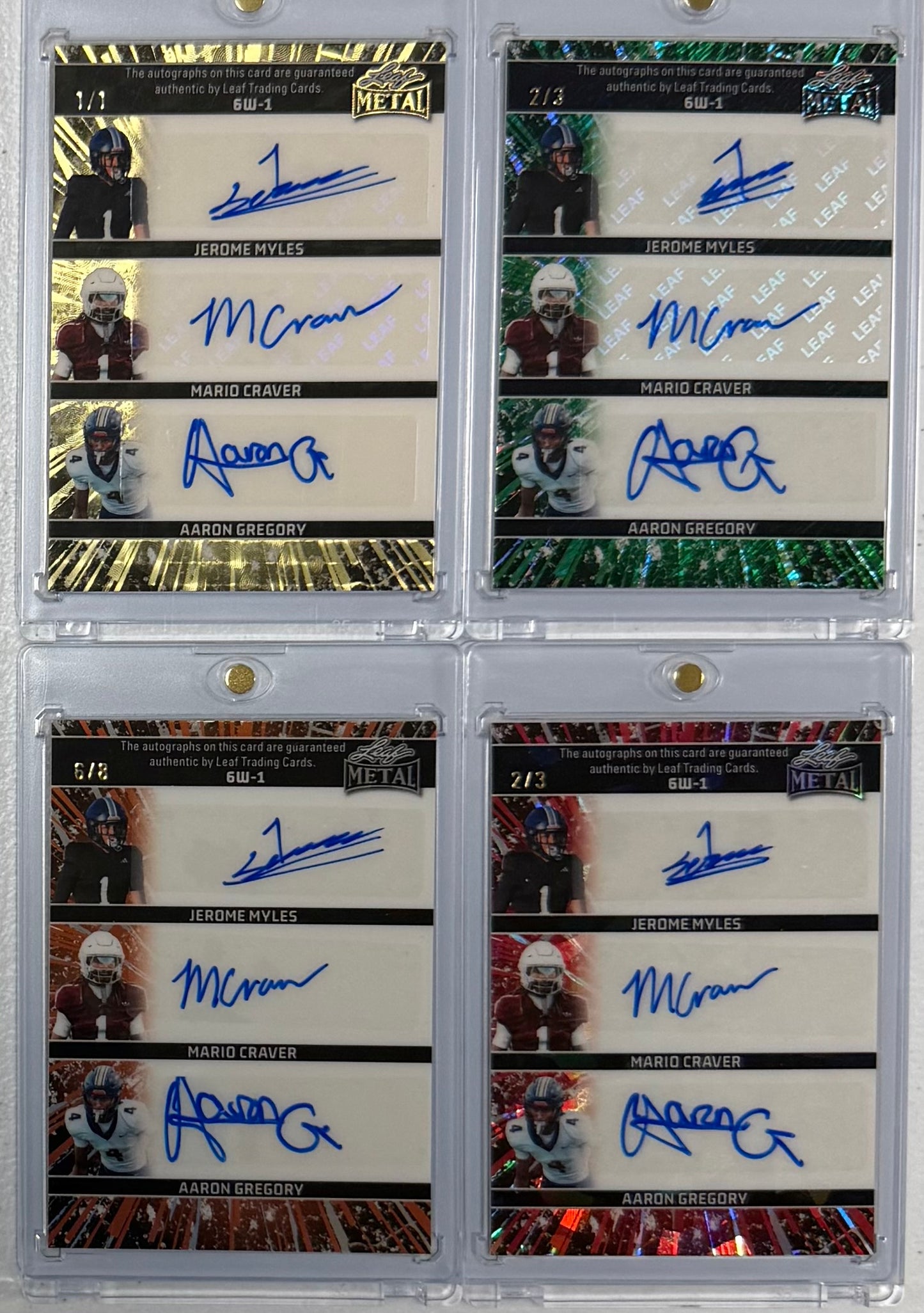 2026 Leaf Metal Texas A&M Team Six Autograph Card