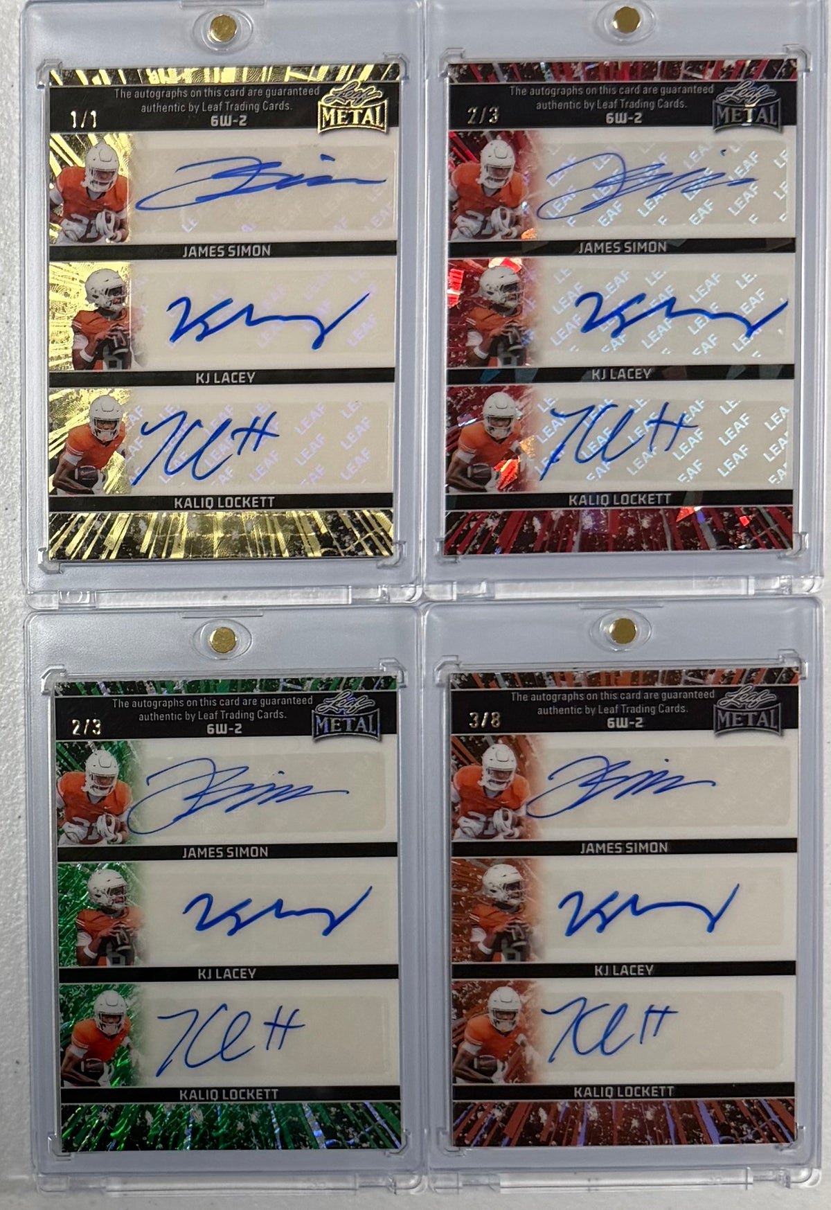 2026 Leaf Metal Texas Team Six Autograph Card