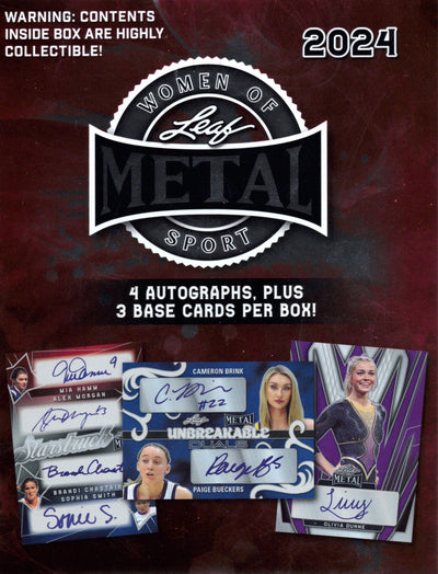 PRESALE 2024 Leaf Metal Women of Sport Hobby Box