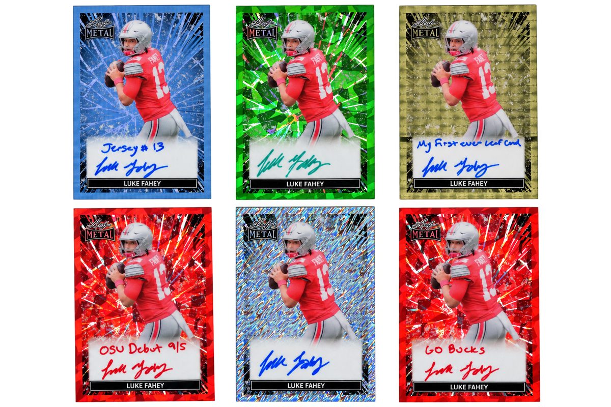 Leaf Metal Luke Fahey On-Card Autograph