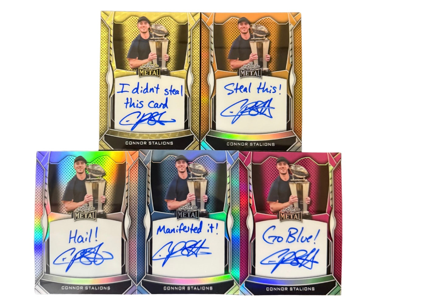 Connor Stalions On-Card Inscriptions