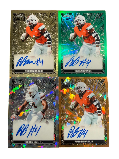 Leaf Metal Rueben Bain Jr. On-Card Autograph