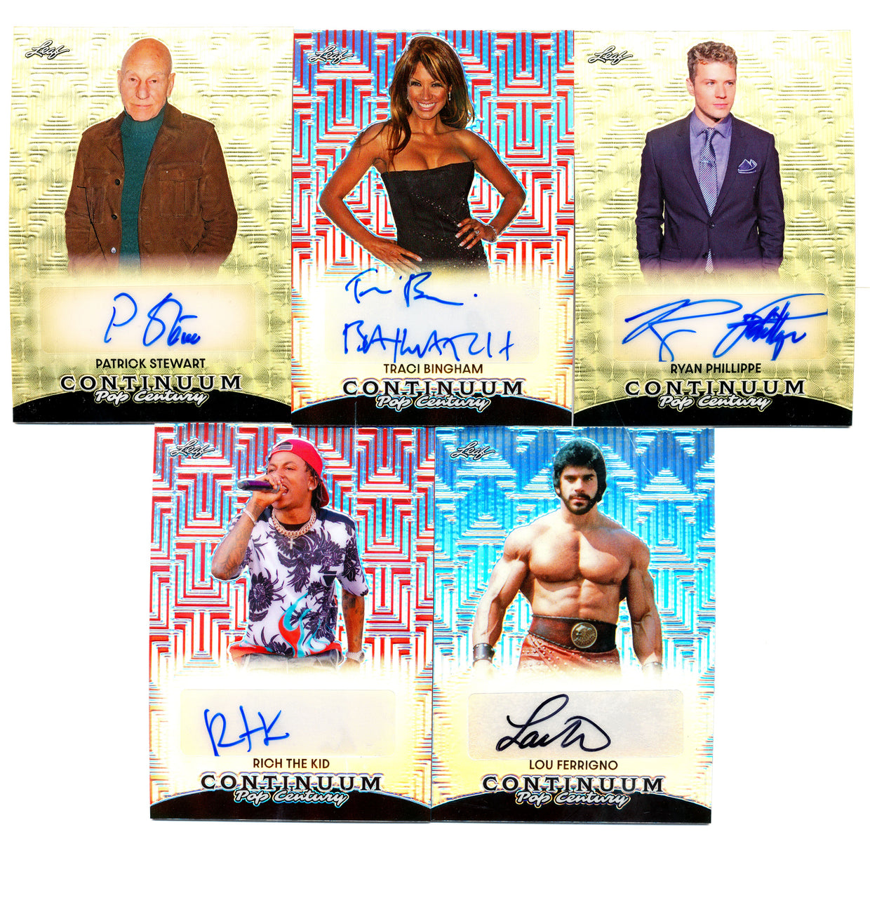 Leaf metal continuum pop century tagged continuum leaf trading cards