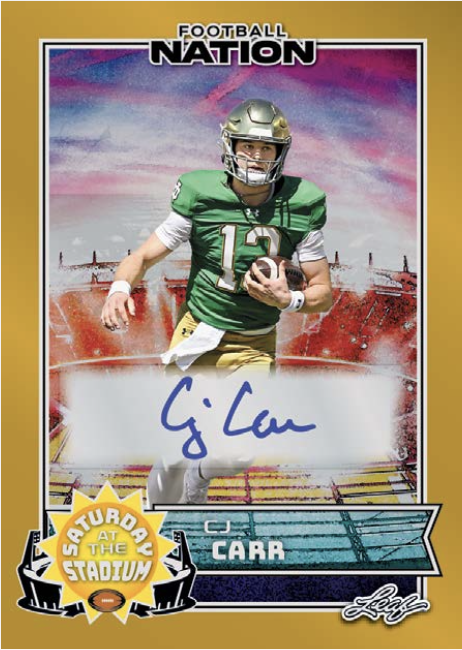 2025 Leaf Football Nation Hobby