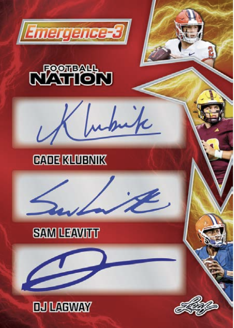 2025 Leaf Football Nation Hobby