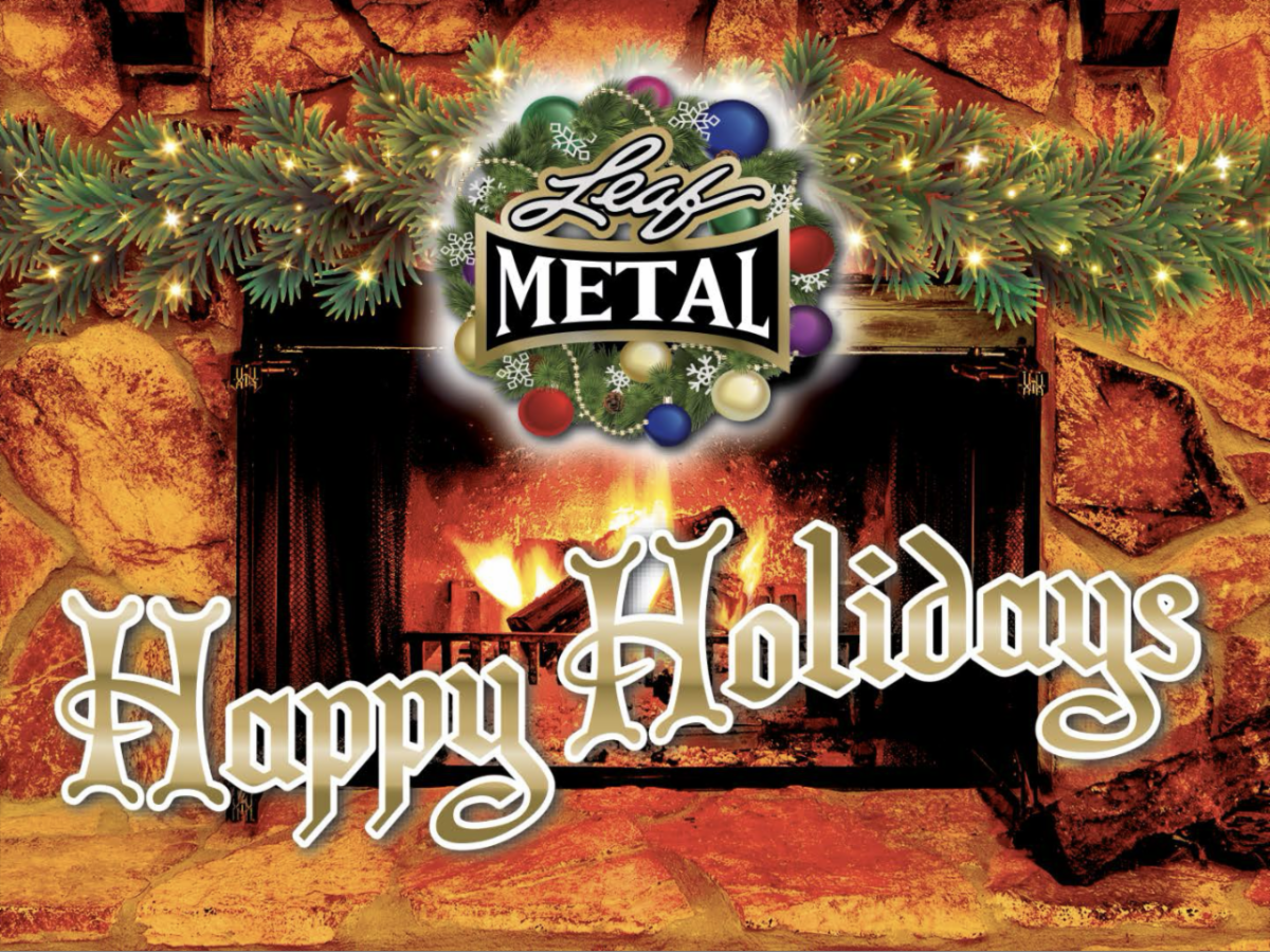 2025 Leaf Metal Happy Holidays