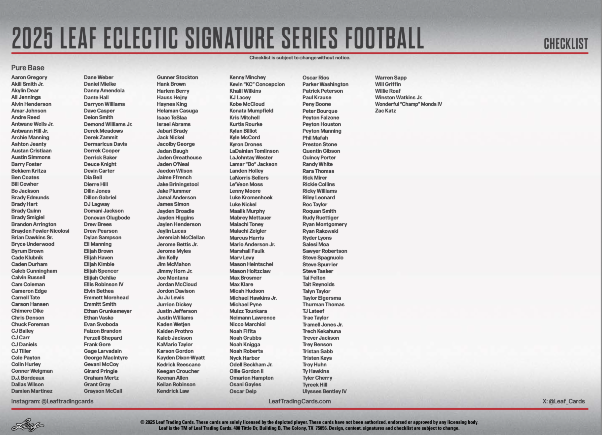 2025 Leaf Eclectic Signature Series Football Hobby