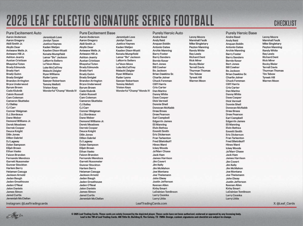 2025 Leaf Eclectic Signature Series Football Hobby